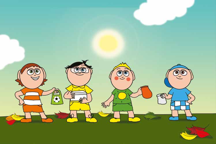 Márky és a gesztenyeszedés – A fiúk gyűjtőedényei – online puzzle jelenet