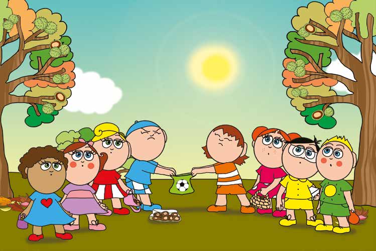 Márky és a gesztenyeszedés – A többiek odasereglenek – online puzzle jelenet