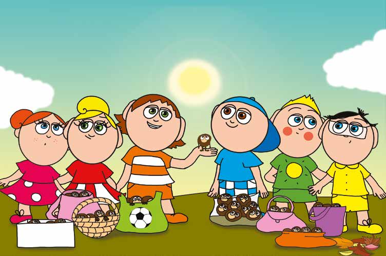 Márky és a gesztenyeszedés – Márky és Ádám megértik – online puzzle jelenet