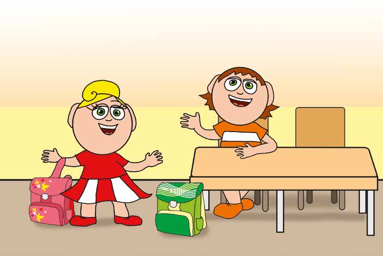 Kata első napja az iskolában – Kata újra találkozik Ádámmal – online puzzle jelenet