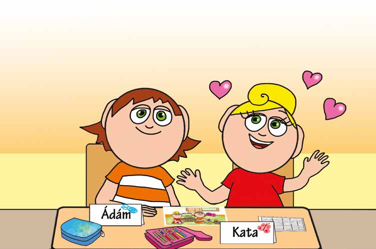 Kata első napja az iskolában – Kata megnyugszik – online puzzle jelenet