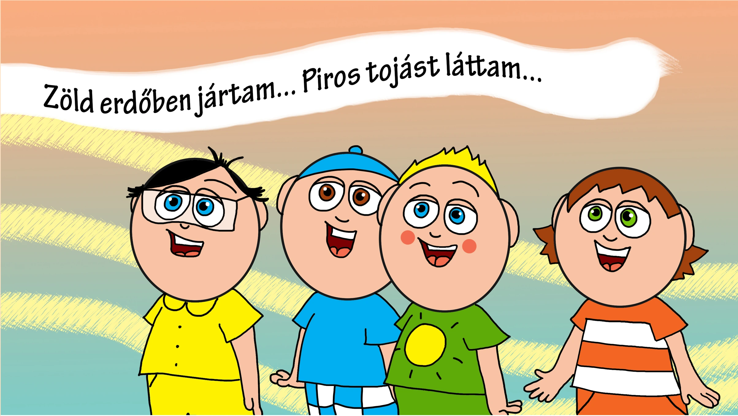 A fiúk locsolóverset tanulnak – Klára és a húsvéti tojások
