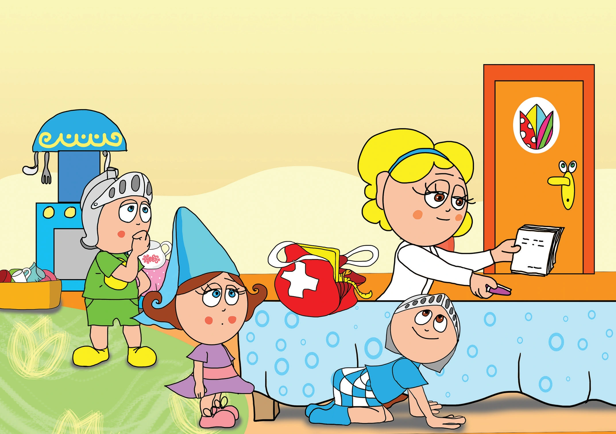 Natali és a védő néni – A piros táska titkai – online puzzle jelenet