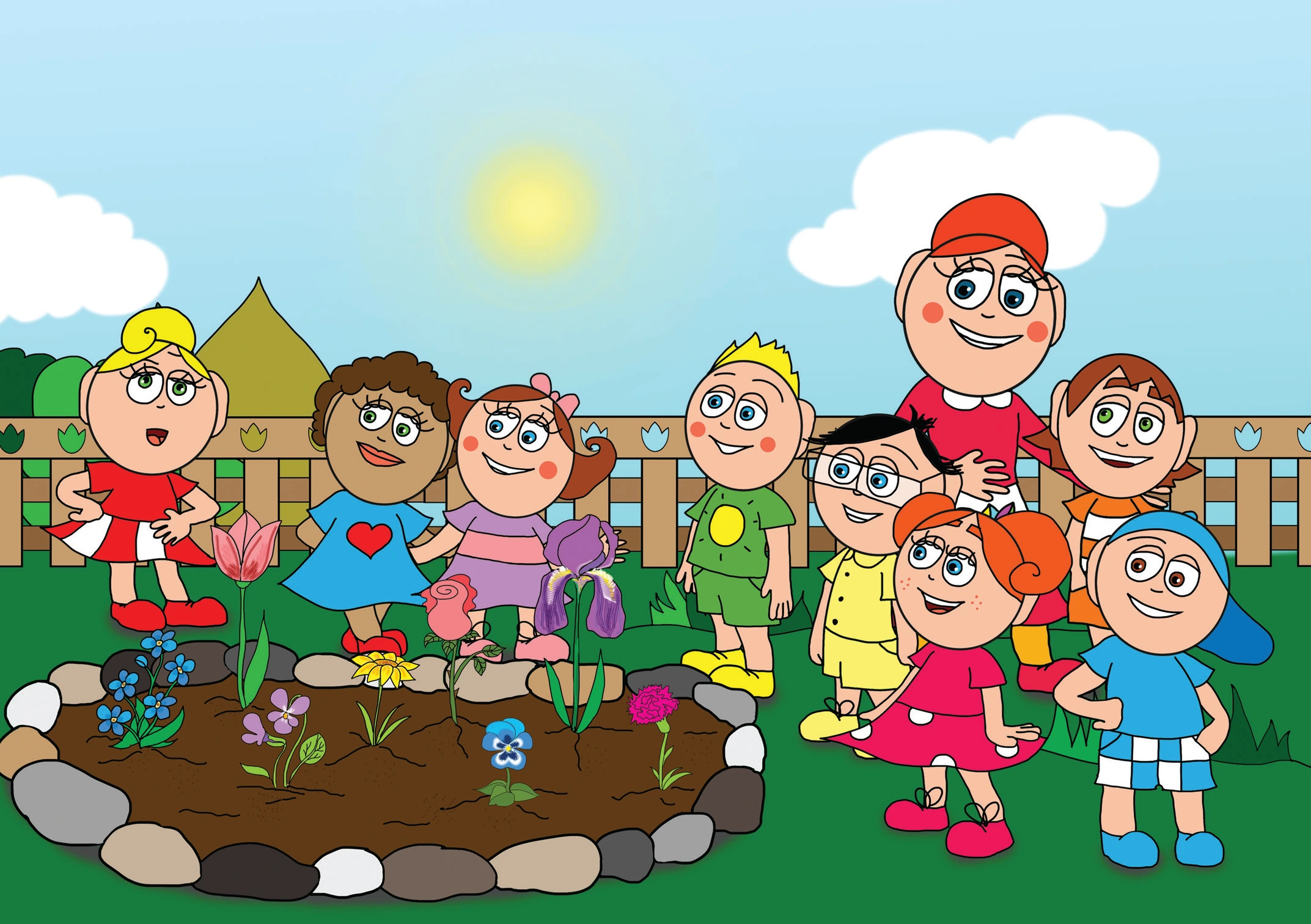 Dolly és a virágok – Kata a nagyira gondol – online puzzle jelenet