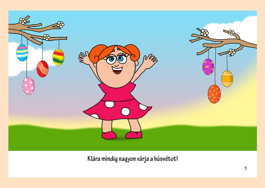 45. rész - Klára és a húsvéti tojások 🥚🐇 PDF - ben. 🖨️ Nyomtasd ki otthon!📖