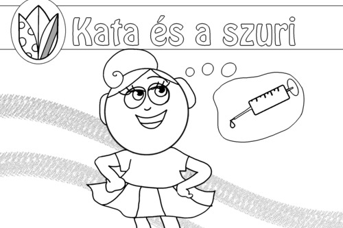 Kata és a szuri színező PDF