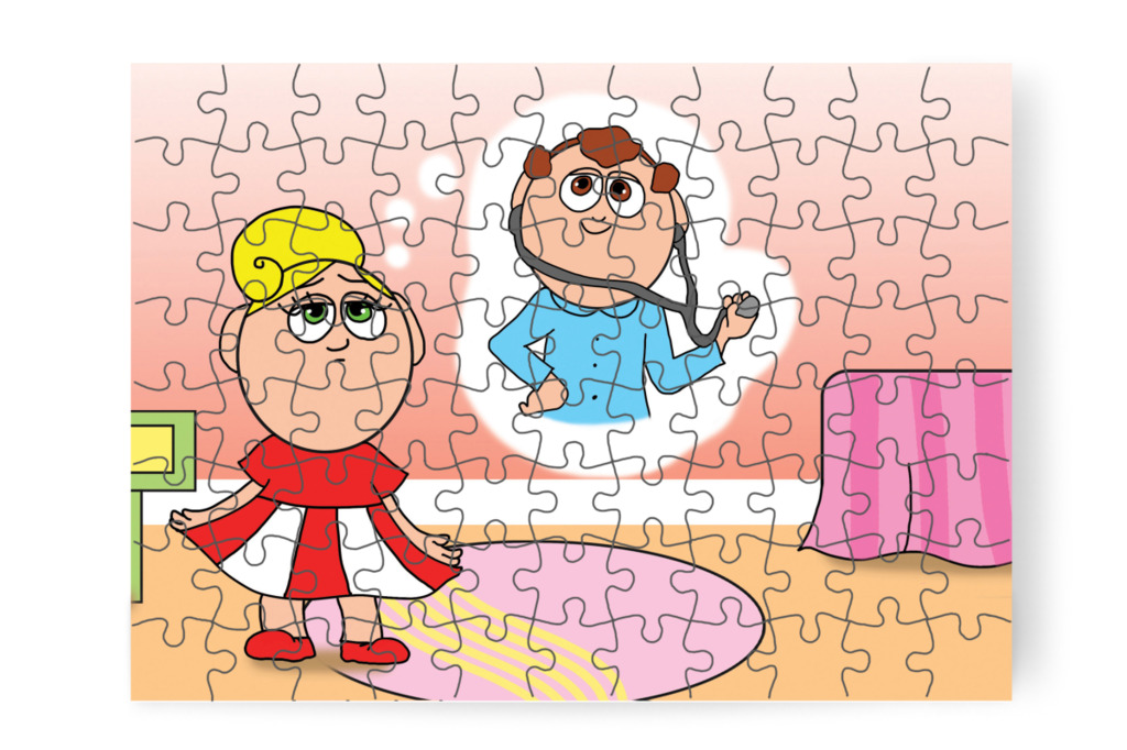 Kata gyermekorvoshoz készül – Kata és a szuri puzzle, 88 darab [TC41-01-P88]