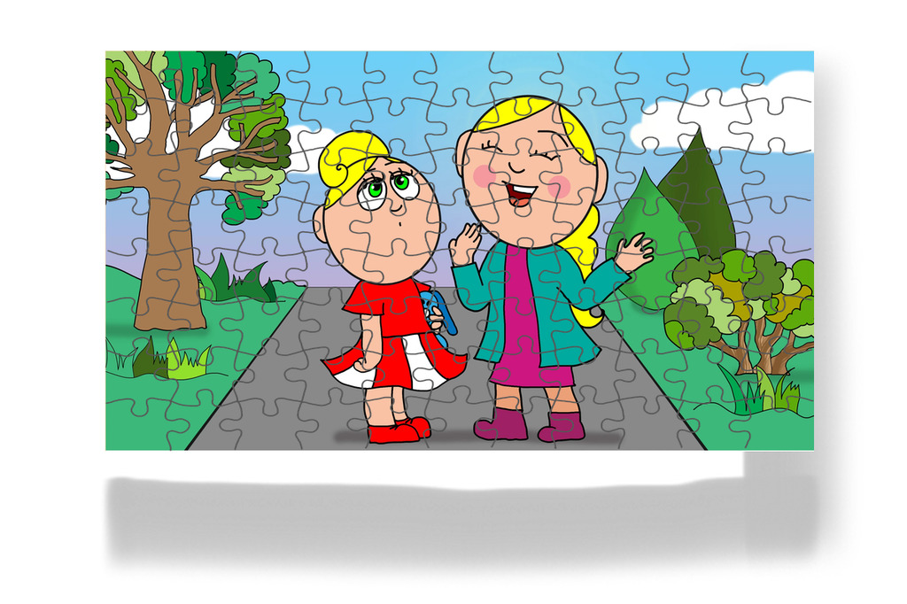 Anya elárulja, mikor kapta meg Kata a szurit – Kata és a szuri puzzle, 88 darab [TC41-32-P88]