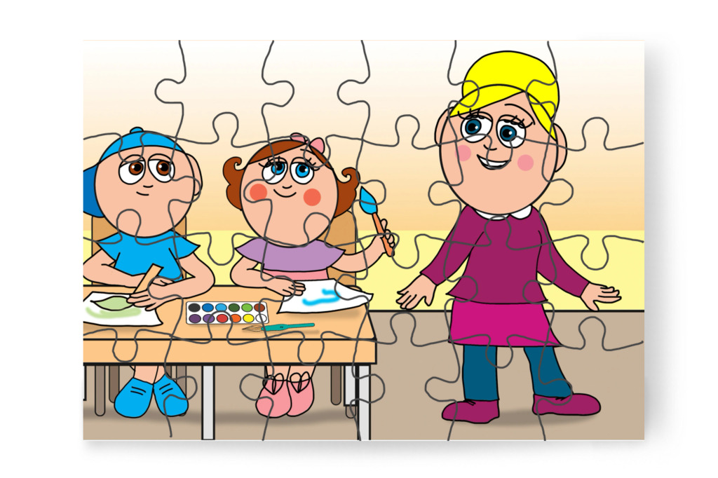 A rajzóra Natali kedvence – Natali és az iskola szelleme puzzle, 24 darab [TC42-02-P24]