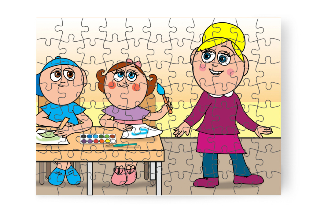 A rajzóra Natali kedvence – Natali és az iskola szelleme puzzle, 88 darab [TC42-02-P88]