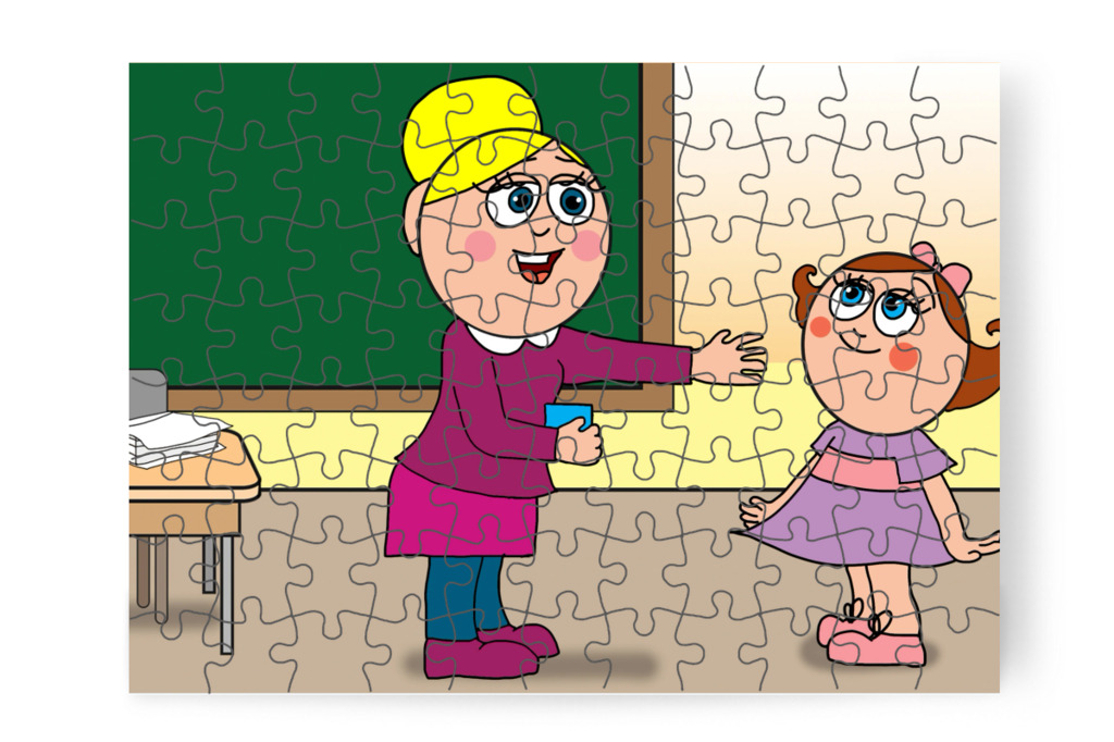 Natali segít a tanító néninek – Natali és az iskola szelleme puzzle, 88 darab [TC42-03-P88]