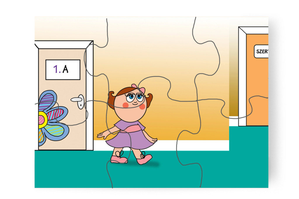 A tanító néni a szertárba küldi – Natali és az iskola szelleme puzzle, 6 darab [TC42-04-P06]
