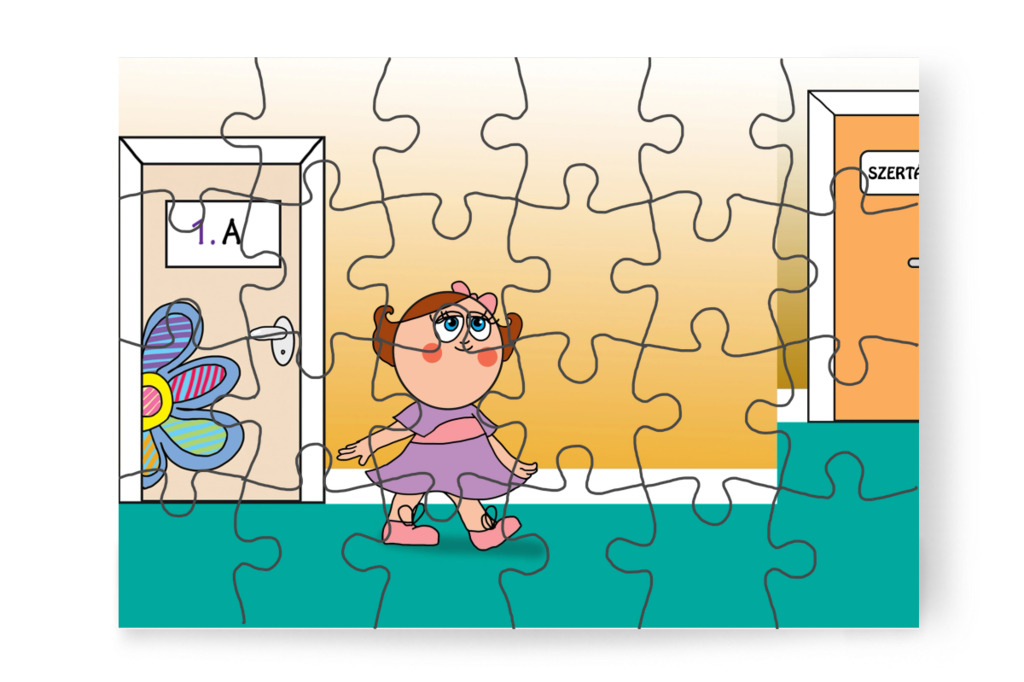 A tanító néni a szertárba küldi – Natali és az iskola szelleme puzzle, 24 darab [TC42-04-P24]