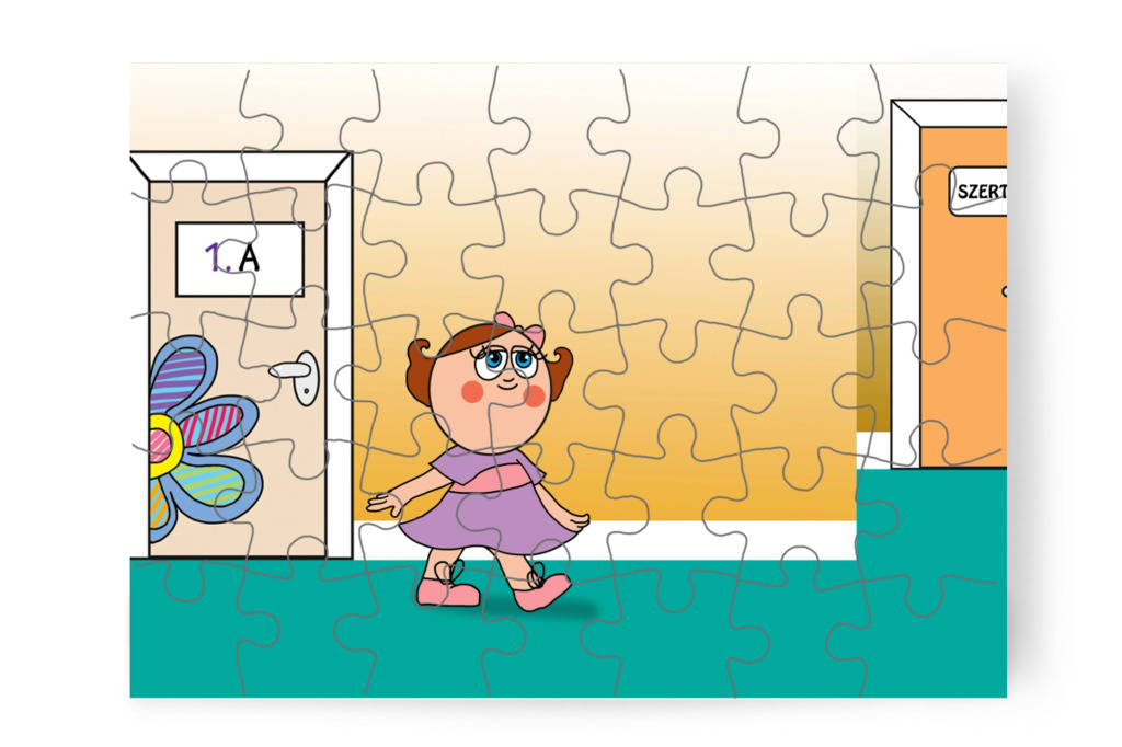 A tanító néni a szertárba küldi – Natali és az iskola szelleme puzzle, 35 darab [TC42-04-P35]