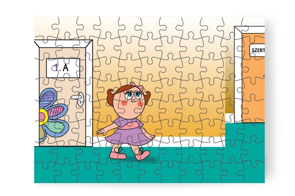 A tanító néni a szertárba küldi – Natali és az iskola szelleme puzzle, 88 darab [TC42-04-P88]