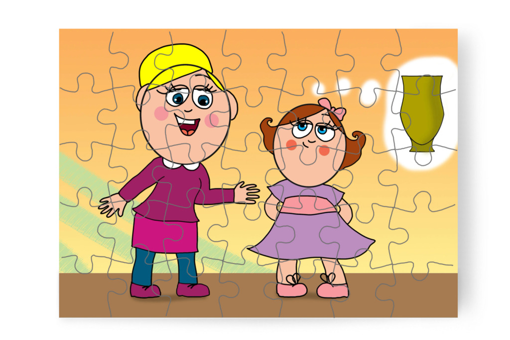 Natali egy vázáért megy – Natali és az iskola szelleme puzzle, 35 darab [TC42-09-P35]