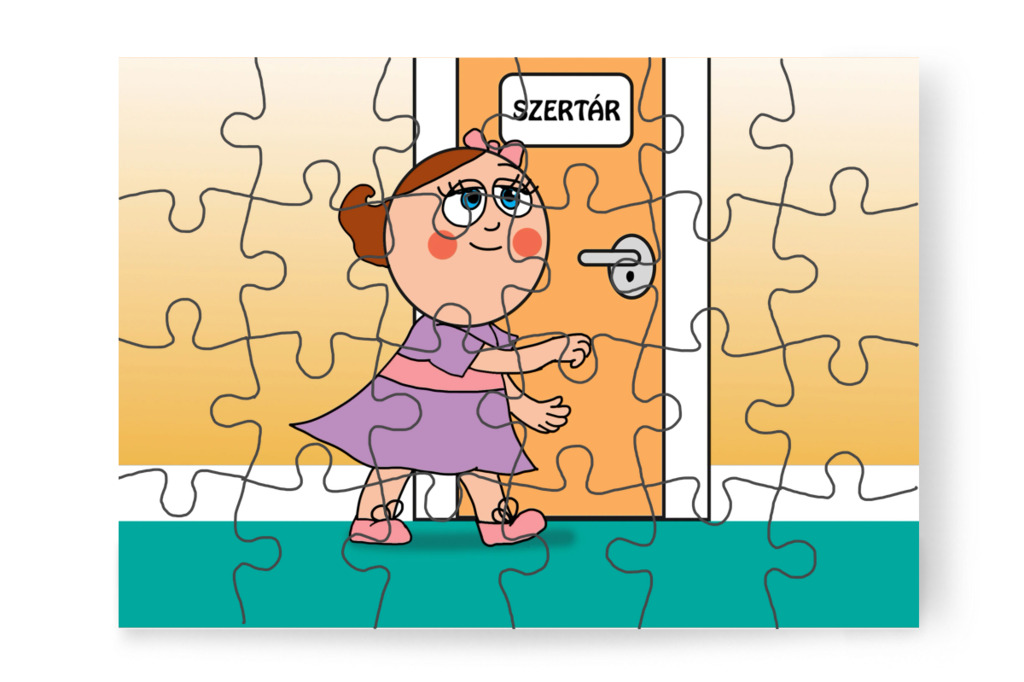 Natali benyit a szertárba – Natali és az iskola szelleme puzzle, 24 darab [TC42-10-P24]