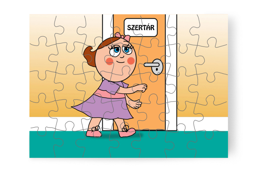 Natali benyit a szertárba – Natali és az iskola szelleme puzzle, 35 darab [TC42-10-P35]