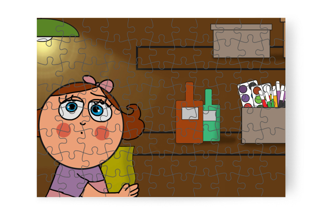 Furcsa hang hallatszik – Natali és az iskola szelleme puzzle, 88 darab [TC42-13-P88]