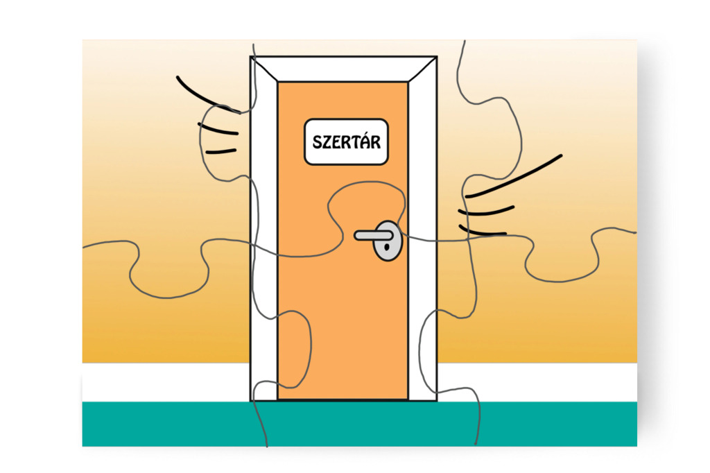 Becsapódik a szertár ajtaja – Natali és az iskola szelleme puzzle, 6 darab [TC42-15-P06]