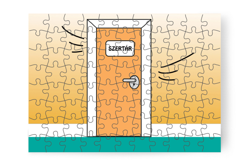Becsapódik a szertár ajtaja – Natali és az iskola szelleme puzzle, 88 darab [TC42-15-P88]