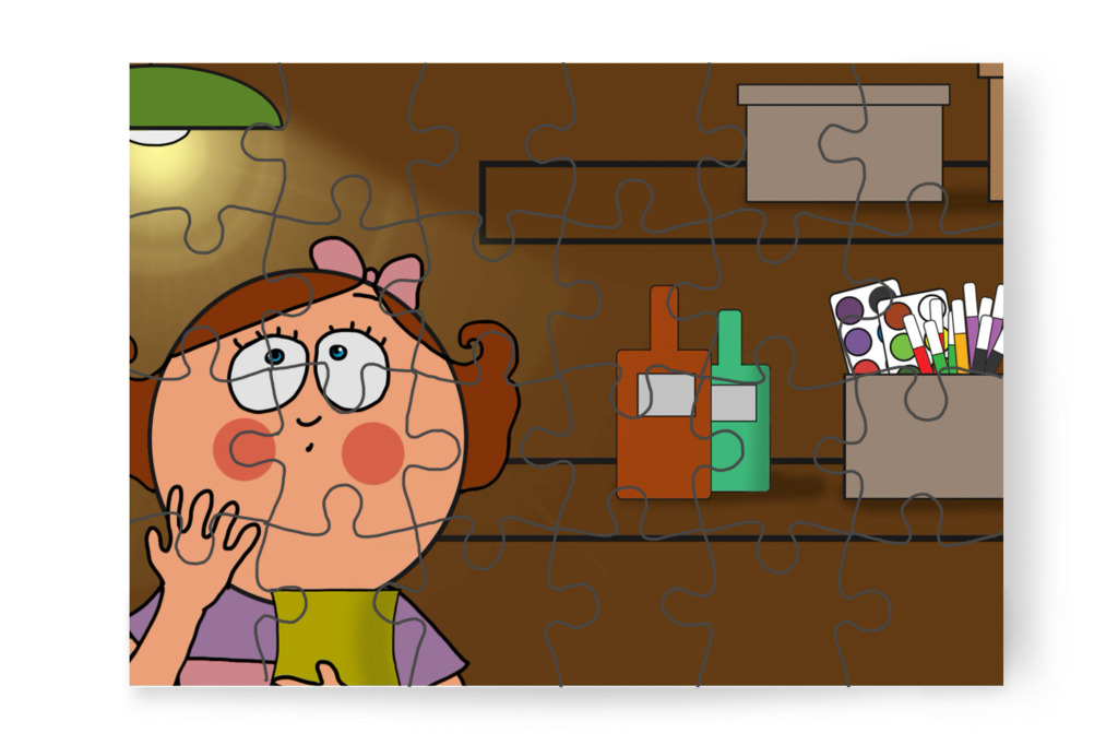 Natali megijed – Natali és az iskola szelleme puzzle, 24 darab [TC42-16-P24]