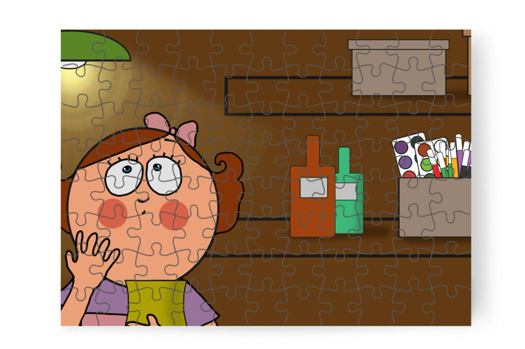 Natali megijed – Natali és az iskola szelleme puzzle, 88 darab [TC42-16-P88]