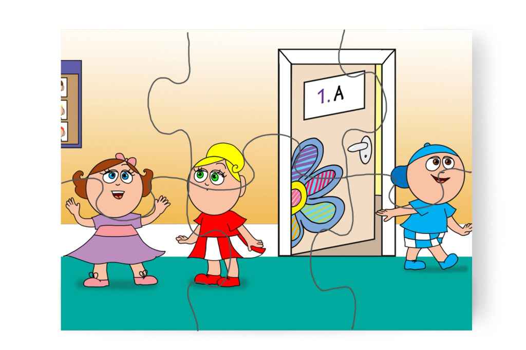 Natali elmeséli Katának – Natali és az iskola szelleme puzzle, 6 darab [TC42-19-P06]