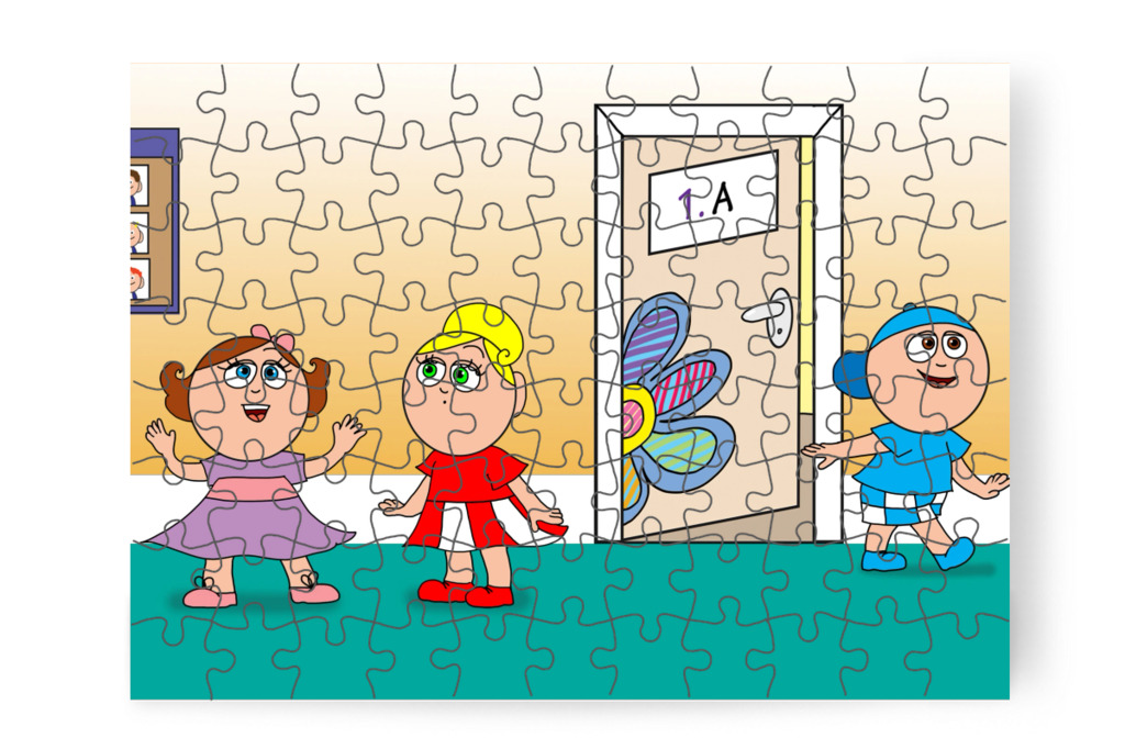 Natali elmeséli Katának – Natali és az iskola szelleme puzzle, 88 darab [TC42-19-P88]