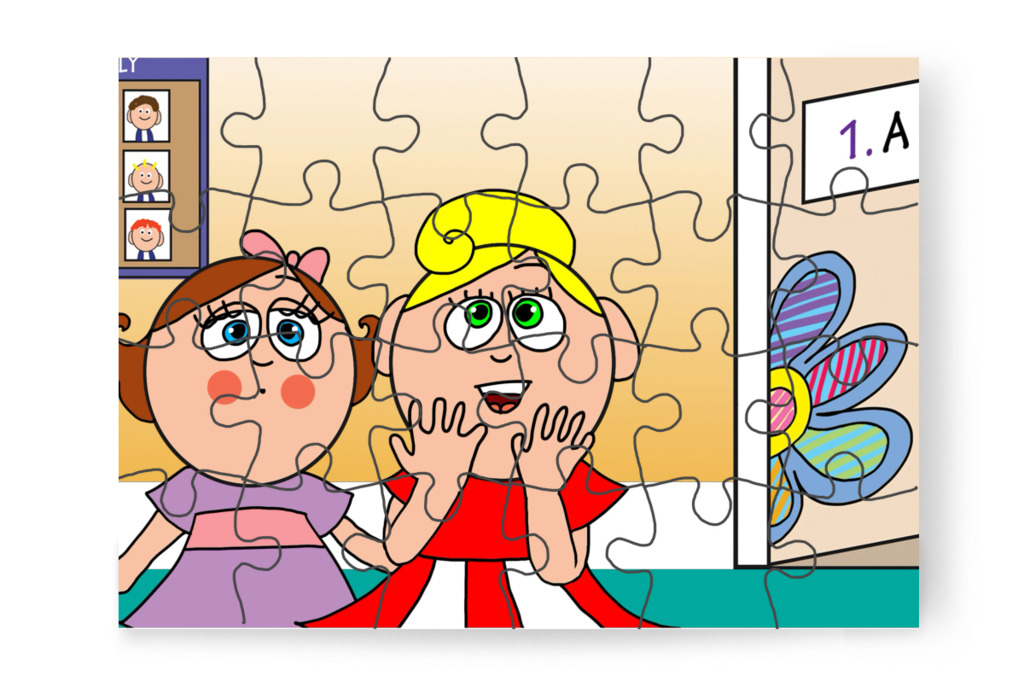 Kata szellemre gyanakszik – Natali és az iskola szelleme puzzle, 24 darab [TC42-20-P24]
