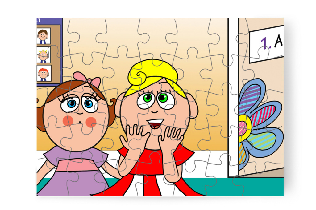 Kata szellemre gyanakszik – Natali és az iskola szelleme puzzle, 35 darab [TC42-20-P35]