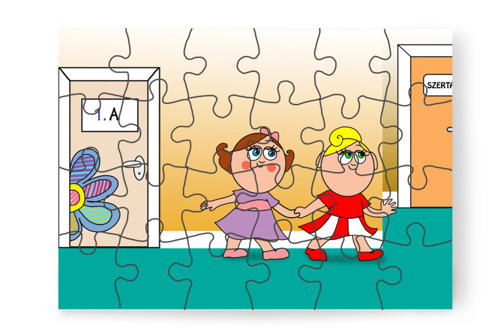 Kata és Natali visszamennek – Natali és az iskola szelleme puzzle, 24 darab [TC42-21-P24]