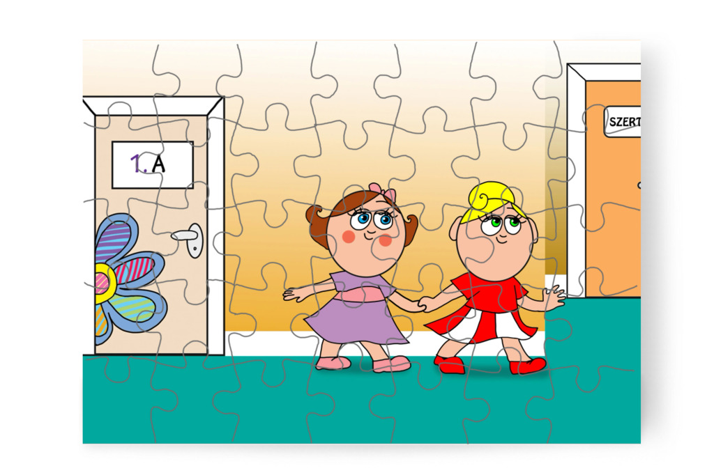 Kata és Natali visszamennek – Natali és az iskola szelleme puzzle, 35 darab [TC42-21-P35]