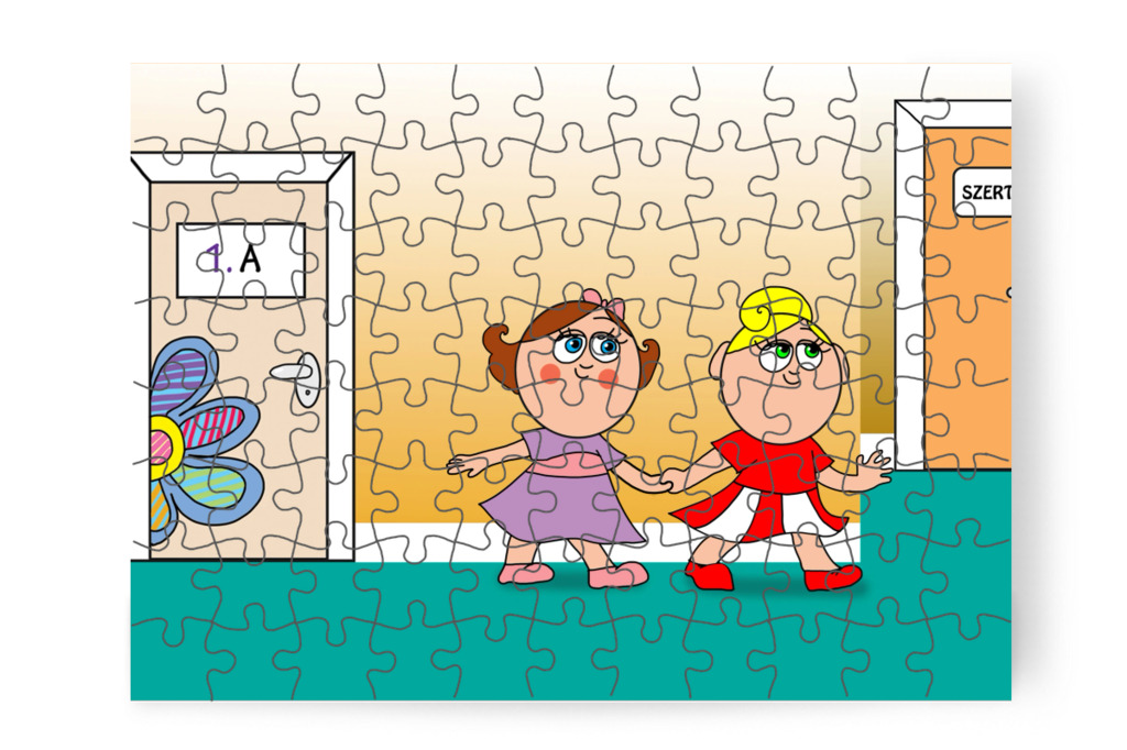 Kata és Natali visszamennek – Natali és az iskola szelleme puzzle, 88 darab [TC42-21-P88]