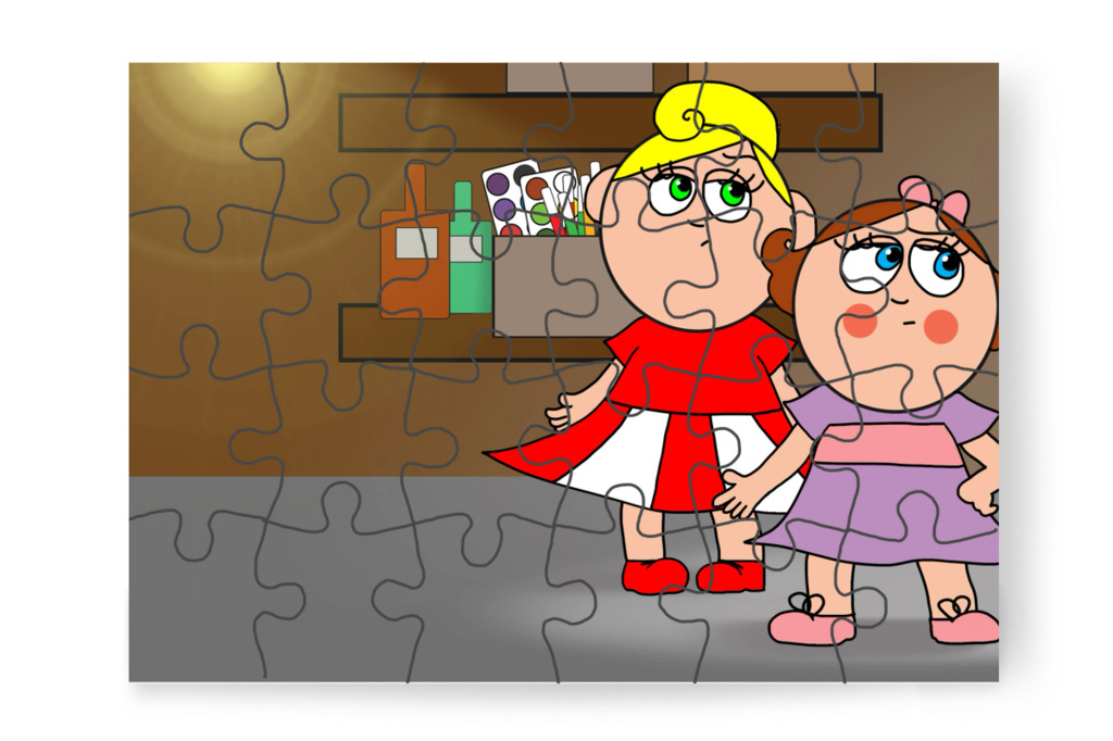 A szünet zaja mindent elnyom – Natali és az iskola szelleme puzzle, 24 darab [TC42-23-P24]