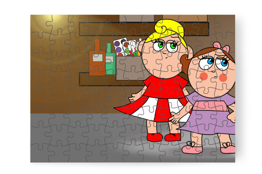 A szünet zaja mindent elnyom – Natali és az iskola szelleme puzzle, 88 darab [TC42-23-P88]