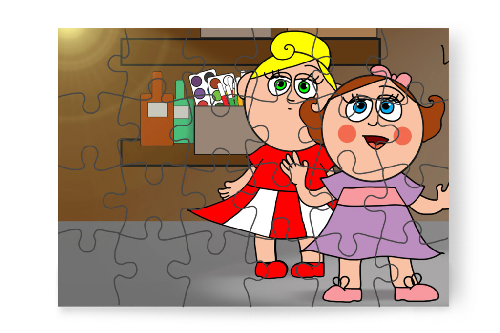 Natali becsukja az ajtót – Natali és az iskola szelleme puzzle, 24 darab [TC42-24-P24]