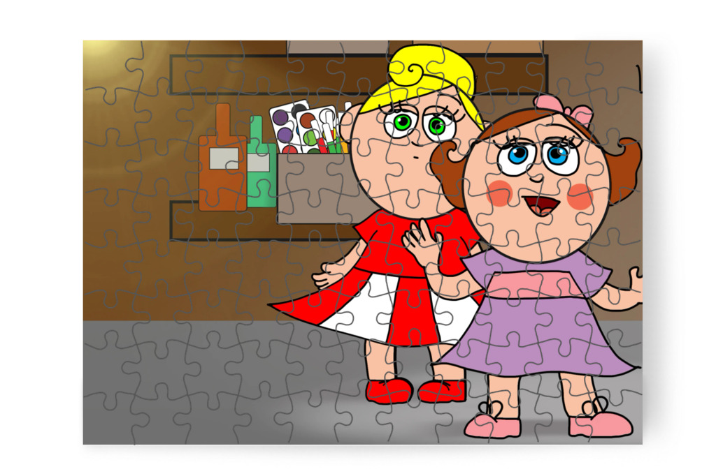Natali becsukja az ajtót – Natali és az iskola szelleme puzzle, 88 darab [TC42-24-P88]