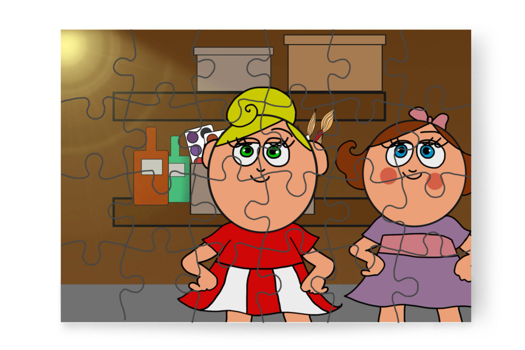 Csend lesz a szertárban – Natali és az iskola szelleme puzzle, 24 darab [TC42-25-P24]