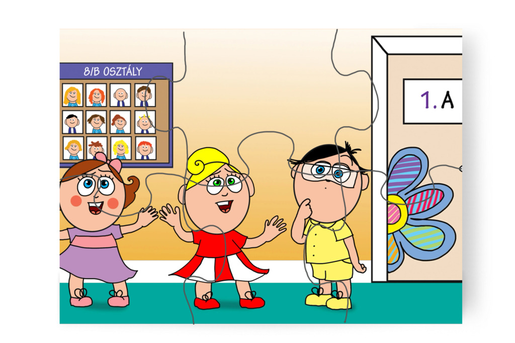 Szellemről mesélnek Tamásnak – Natali és az iskola szelleme puzzle, 6 darab [TC42-30-P06]