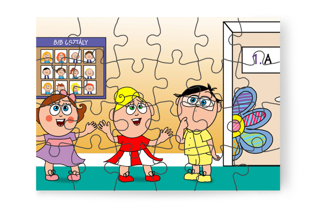 Szellemről mesélnek Tamásnak – Natali és az iskola szelleme puzzle, 24 darab [TC42-30-P24]