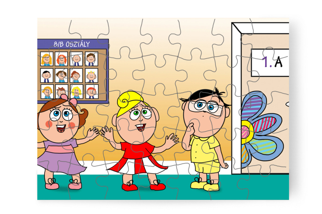 Szellemről mesélnek Tamásnak – Natali és az iskola szelleme puzzle, 35 darab [TC42-30-P35]
