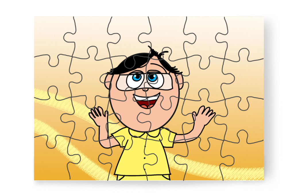 Tamás nem hisz a szellemekben – Natali és az iskola szelleme puzzle, 24 darab [TC42-32-P24]