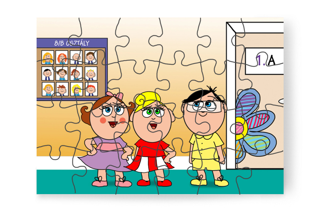 A lányok ragaszkodnak hozzá – Natali és az iskola szelleme puzzle, 24 darab [TC42-33-P24]