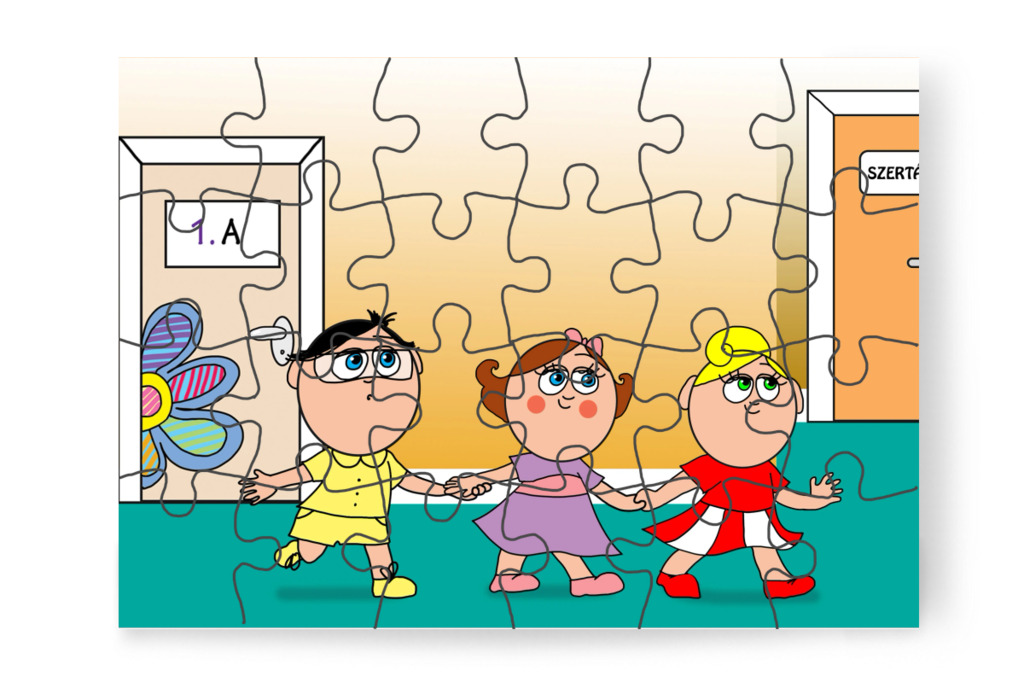 Hárman indulnak vissza – Natali és az iskola szelleme puzzle, 24 darab [TC42-35-P24]