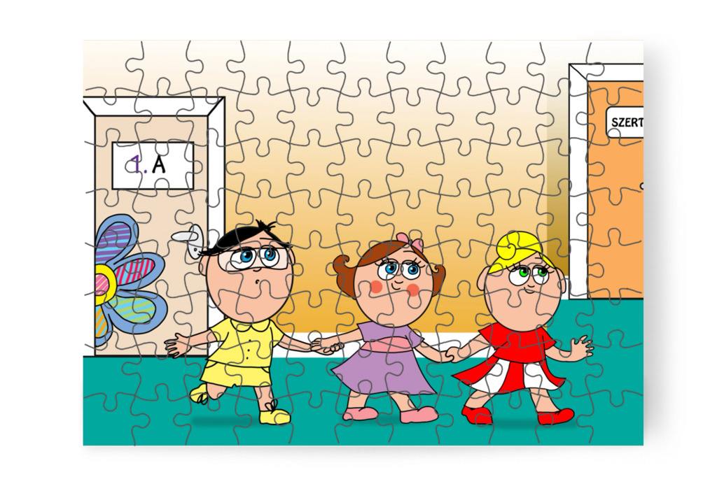 Hárman indulnak vissza – Natali és az iskola szelleme puzzle, 88 darab [TC42-35-P88]