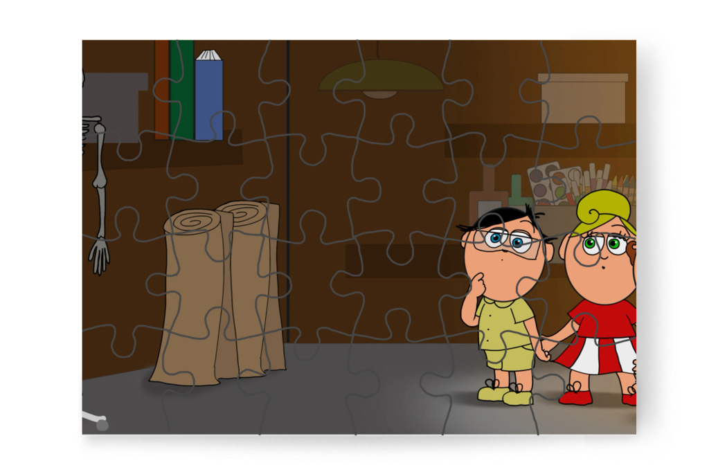 A villany nem kapcsol be – Natali és az iskola szelleme puzzle, 24 darab [TC42-36-P24]