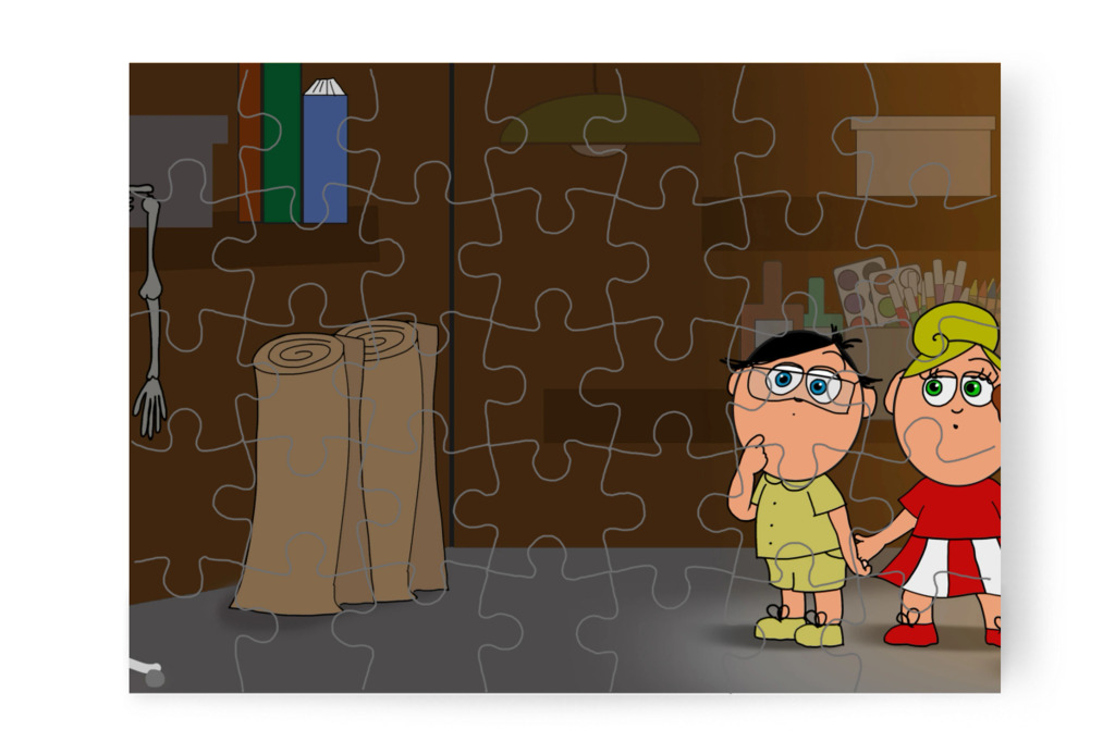 A villany nem kapcsol be – Natali és az iskola szelleme puzzle, 35 darab [TC42-36-P35]