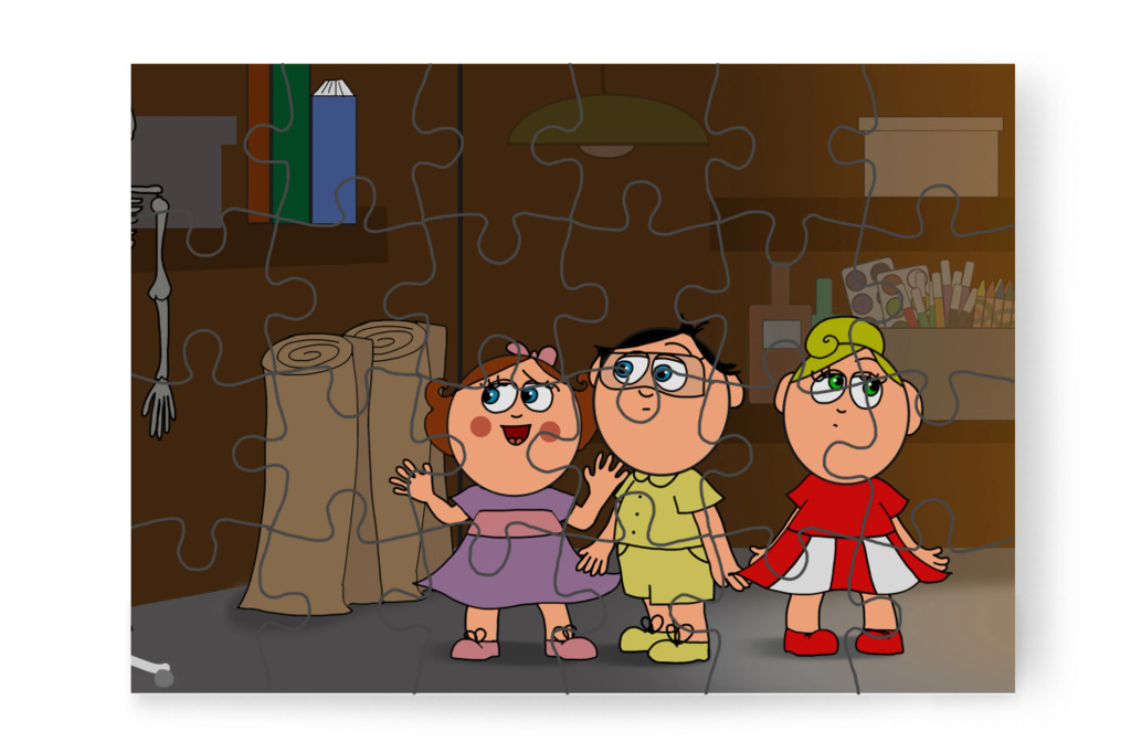 Alig látnak a sötétben – Natali és az iskola szelleme puzzle, 24 darab [TC42-37-P24]