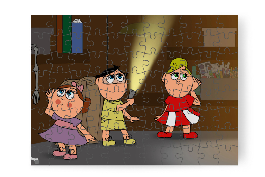 Figyelnek, de nincs zaj – Natali és az iskola szelleme puzzle, 88 darab [TC42-39-P88]